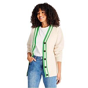 FUTURE COLLECTIVE Kahlana Barfield Brown Cardigan Sweater. Plus Size 4X